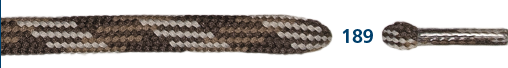 Barth Schnürsenkel Bergsport halbrund hellbraun/dunkelbraun/weiß 180cm